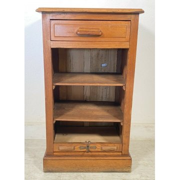 MOBILE TAPPARELLA ANTICO 1900 SERRANDA LEGNO ROVERE EPOCA BAGNO ANTIQUARIATO 