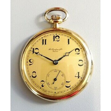 ANTICO OROLOGIO TASCA Henry GRANDJEAN epoca '900 ORO 18k OLD GOLD POCKET WATCH