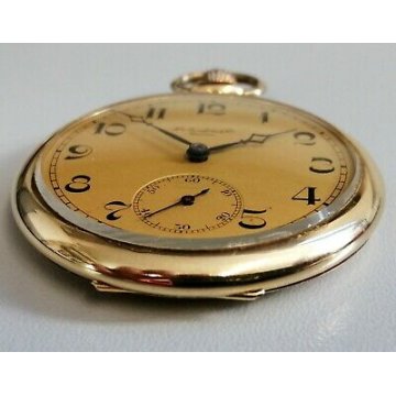 ANTICO OROLOGIO TASCA Henry GRANDJEAN epoca '900 ORO 18k OLD GOLD POCKET WATCH