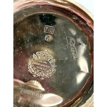 ANTICO OROLOGIO TASCA Henry GRANDJEAN epoca '900 ORO 18k OLD GOLD POCKET WATCH