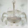 LAMPADARIO ERCOLE BAROVIER VINTAGE VETRO MURANO DESIGN  ANNI 40 FOGLIE LAMP 