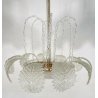 LAMPADARIO ERCOLE BAROVIER VINTAGE VETRO MURANO DESIGN  ANNI 40 FOGLIE LAMP 