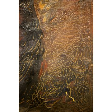 ANTICO QUADRO OLIO TELA Aldo Alberti NATURA MORTA VASO FIORI BUSTO ARSIZIO 1950