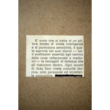 ANTICO QUADRO OLIO Aldo Neri NATURA MORTA BROCCA COPPA CIOTOLA COLORI PASTELLO 