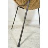 POLTRONA IN RATTAN DESIGN ANNI 50 CERCHIO MIDOLLINO ITALY VINTAGE MID CENTURY 