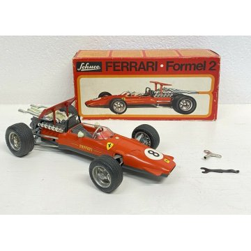 MACCHININA GIOCATTOLO MODELLINO FERRARI FORMULA 2 SCHUCO 1073 GERMANIA CAR 1968 