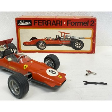 MACCHININA GIOCATTOLO MODELLINO FERRARI FORMULA 2 SCHUCO 1073 GERMANIA CAR 1968 
