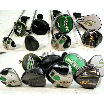 SACCA GOLF Mc Gregor + SET MAZZE VINTAGE BAG STAFF TOUR CART TROLLEY WITH IRONS 