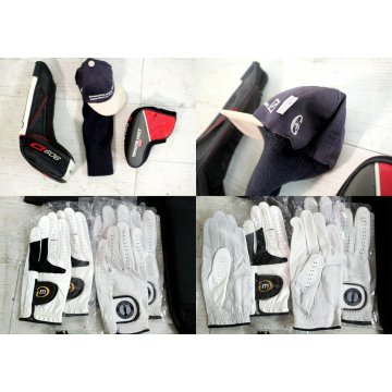 SACCA GOLF Mc Gregor + SET MAZZE VINTAGE BAG STAFF TOUR CART TROLLEY WITH IRONS 