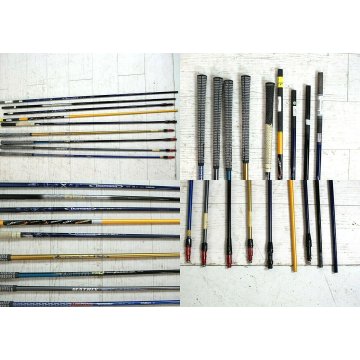 SACCA GOLF Mc Gregor + SET MAZZE VINTAGE BAG STAFF TOUR CART TROLLEY WITH IRONS 